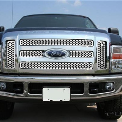 Putco 08-10 Ford SuperDuty (Will not Fit XL/FX4) Punch Stainless Steel Grilles