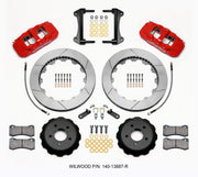 Wilwood AERO6 Front Hat Kit 15.00 Red 15-23 Mustang w/Lines