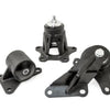 Innovative 98-02 Accord H-Series Black Steel Mounts 85A Bushings (Auto Chassis Auto Trans)