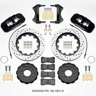 Wilwood AERO6 Front Hat Kit 15.00 Drilled 2014-up Corvette C7 w/Lines