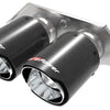 aFe Power Mach Force Xp 4in 304 SS Bolt-On Exhaust Tips Carbon Fiber 14-19 Porsche 911 GT3 3.8L/4.0L