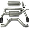 Corsa 2006-2008 Hummer H3 3in Cat-Back Dual Rear w Single 4in Black Pro-Series Tips