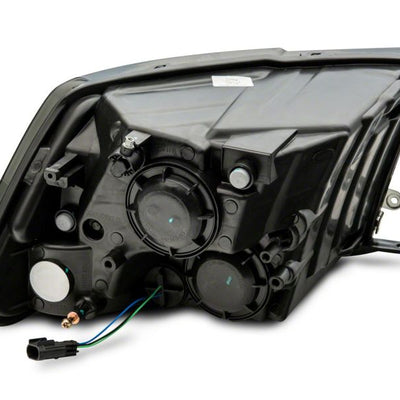 Raxiom 09-18 Dodge RAM 1500 Axial OEM Rep Headlights w/ Dual Bulb- Chrome Housing (Smoked Lens )