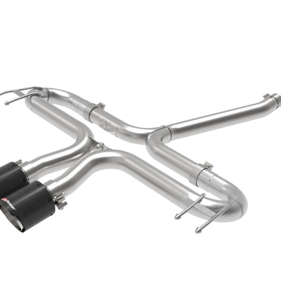 aFe Takeda 2-1/2in 304 SS Axle-Back Exhaust w/Carbon Tips 17-20 Honda Civic Sport L4-1.5L (t)