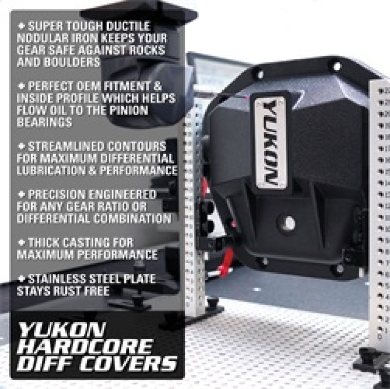 Yukon Gear Hardcore Nodular Iron Cover for 2018 Jeep Wrangler JL Front Dana 30