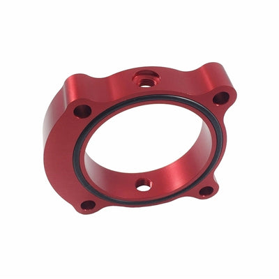 Torque Solution Throttle Body Spacer (Red): Hyundai Sonata 2.0T