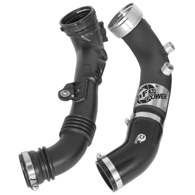 aFe BladeRunner 3in Black Intercooler Tube Cold Side w/ Couplings & Clamps 07-10 BMW 335i 3.0L (tt)