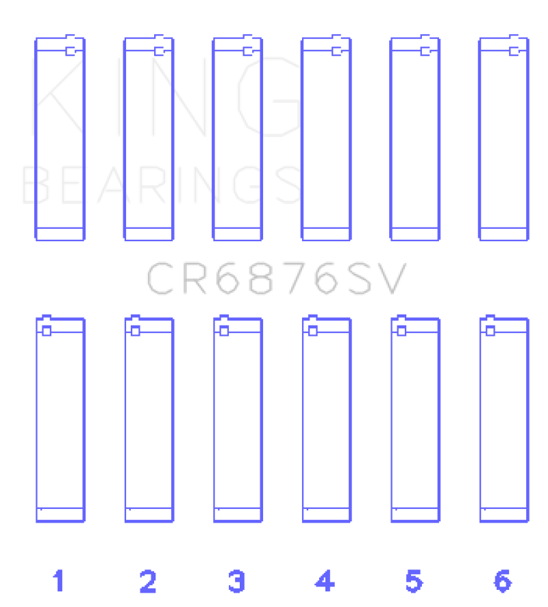 King Engine Bearings Mercedes-Benz OM 642 Connecting Rod Bearing Set