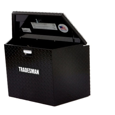 Tradesman Aluminum Trailer Tongue Storage Box (21in.) - Black
