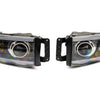 Raxiom 02-05 Dodge RAM 1500 LED Projector Headlights w/ SEQL LED Bar- Blk Housing (Clear Lens)