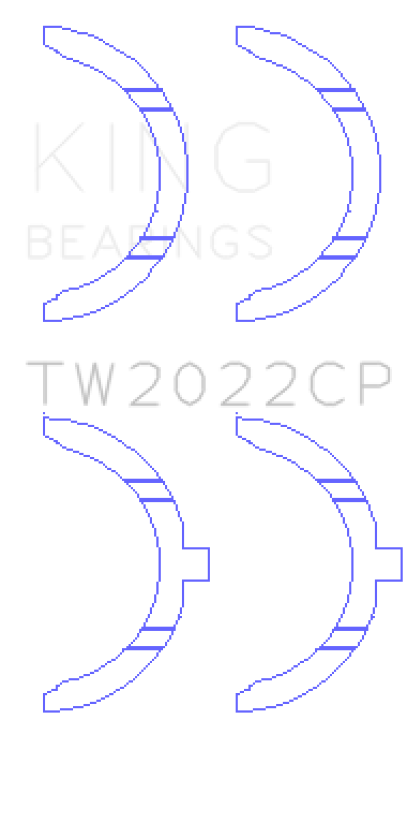 King Engine Bearings Ford Escort/Sierra YB 2.0L DOHC Cosworth Thrust Washer Set