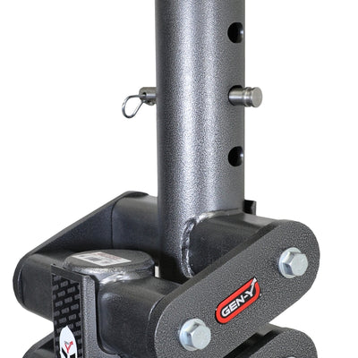 Gen-Y Spartan Torsion-Flex 5in Offset 4in RD Tube Gooseneck 2-5/16in Coupler Standard Height