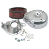 S&S Cycle 95-16 BT w/ S&S Single Bore TB Teardrop Air Cleaner Kit Chrome Cover