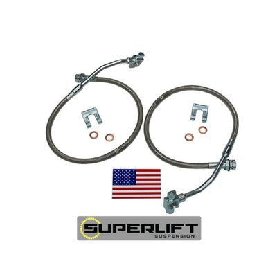 Superlift 79-86 GM Pickup/Blazer/Suburban w/ 4-6in Lift Kit (Pair) Bullet Proof Brake Hoses