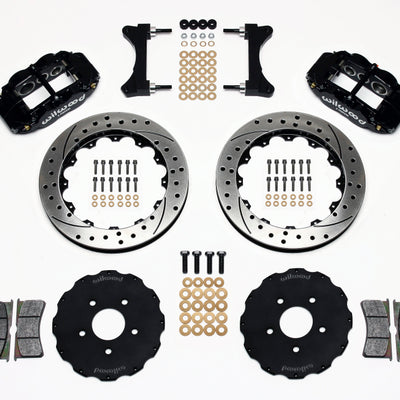 Wilwood Narrow Superlite 6R Front Hat Kit 13.06in Drilled Mitsubishi EVO VIII